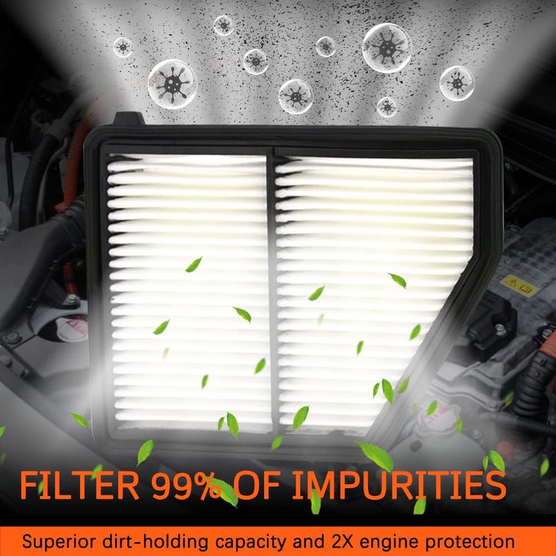 KEDAKEJI Engine Air Filter (CA12051) Air Filter Compatible with 2016 2017 2018 2019 2020 2021 Honda Civic 2.0L OE# 17220-5BA-A00 - Image 4